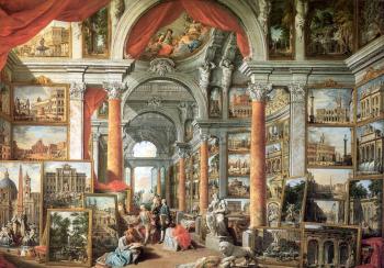 喬萬尼 保羅 帕尼尼 Picture Gallery with Views of Modern Rome